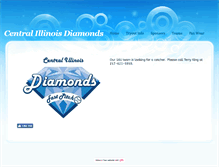 Tablet Screenshot of centralillinoisdiamonds.org